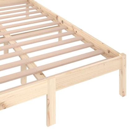 Bed Frame without Mattress Solid Wood Pine 120x200 cm