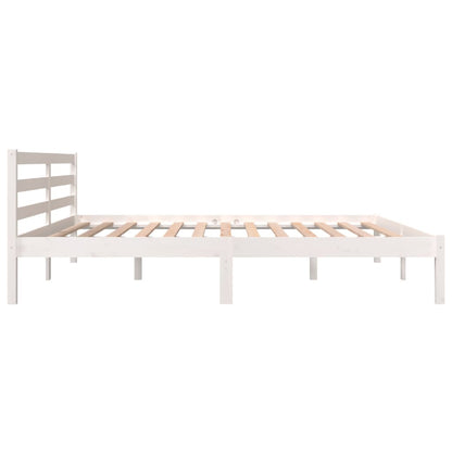 Bed Frame without Mattress 180x200cm White Super King Size