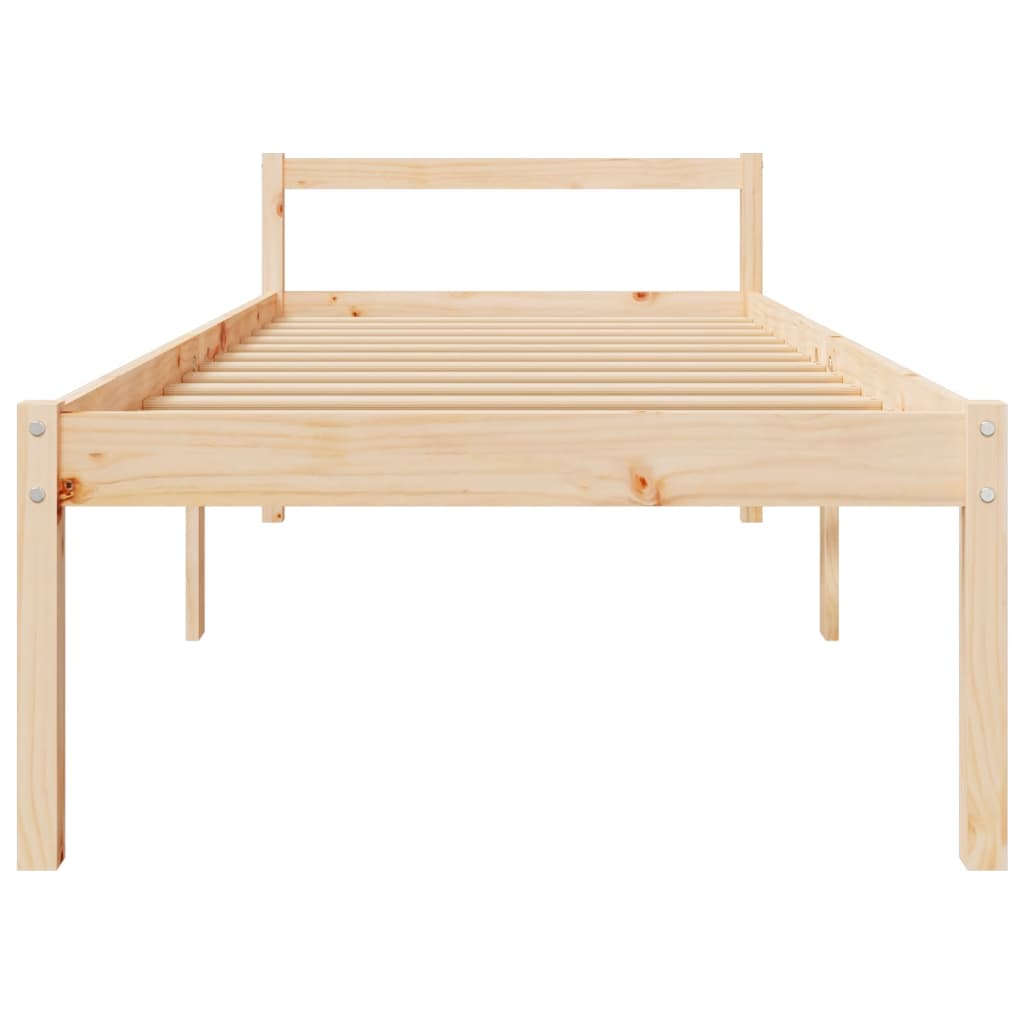 Senior Bed without Mattress 100x200 cm Solid Wood Pine