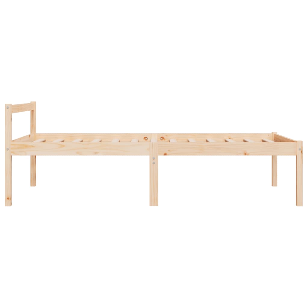 Senior Bed without Mattress 100x200 cm Solid Wood Pine