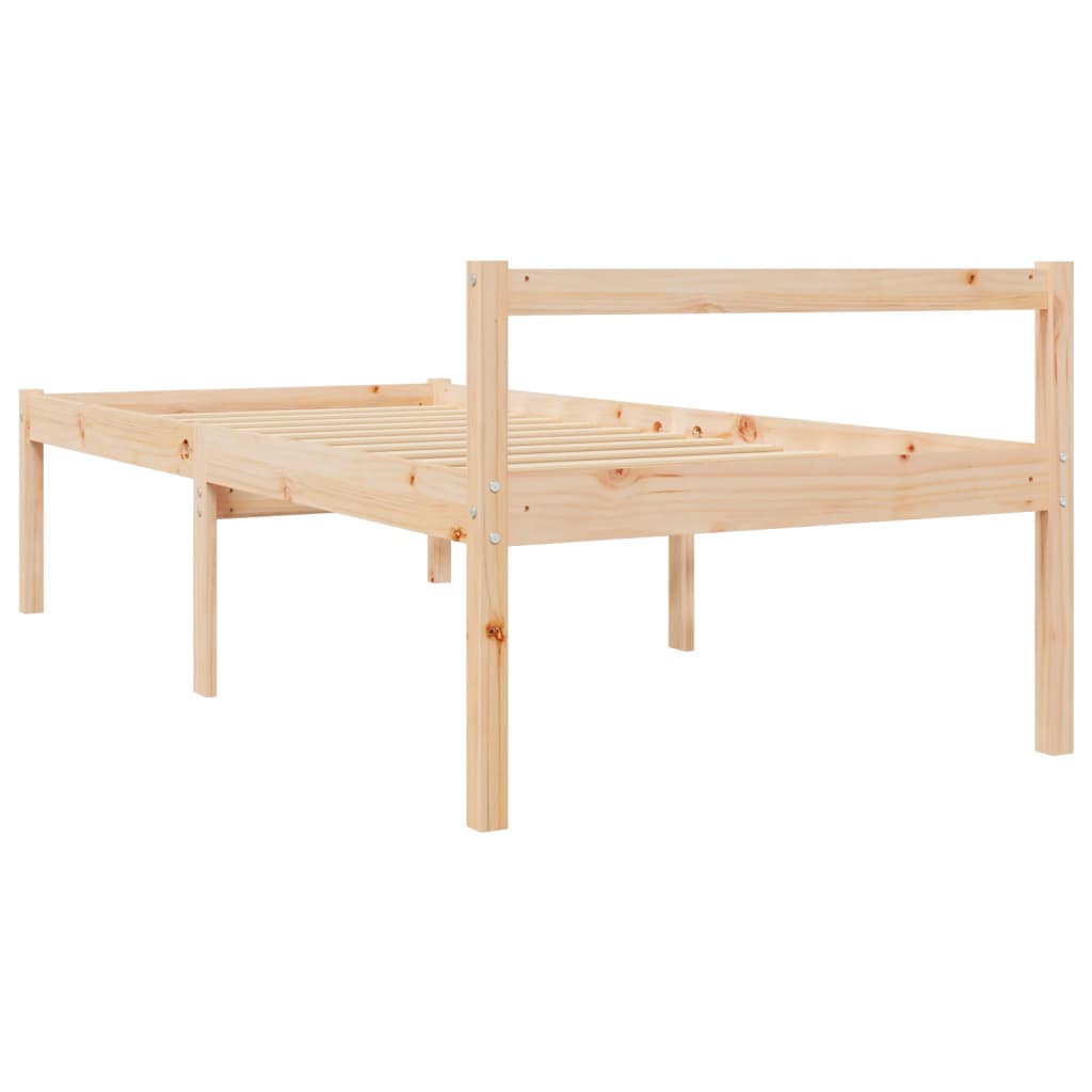 Senior Bed without Mattress 100x200 cm Solid Wood Pine