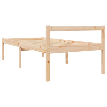 Senior Bed without Mattress 100x200 cm Solid Wood Pine