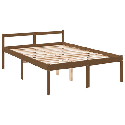 Bed Frame Honey Brown 140x200 cm Solid Wood Pine