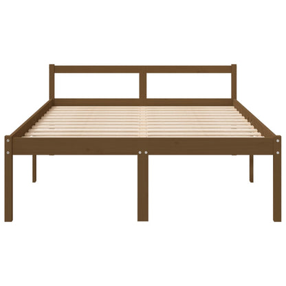 Bed Frame Honey Brown 140x200 cm Solid Wood Pine