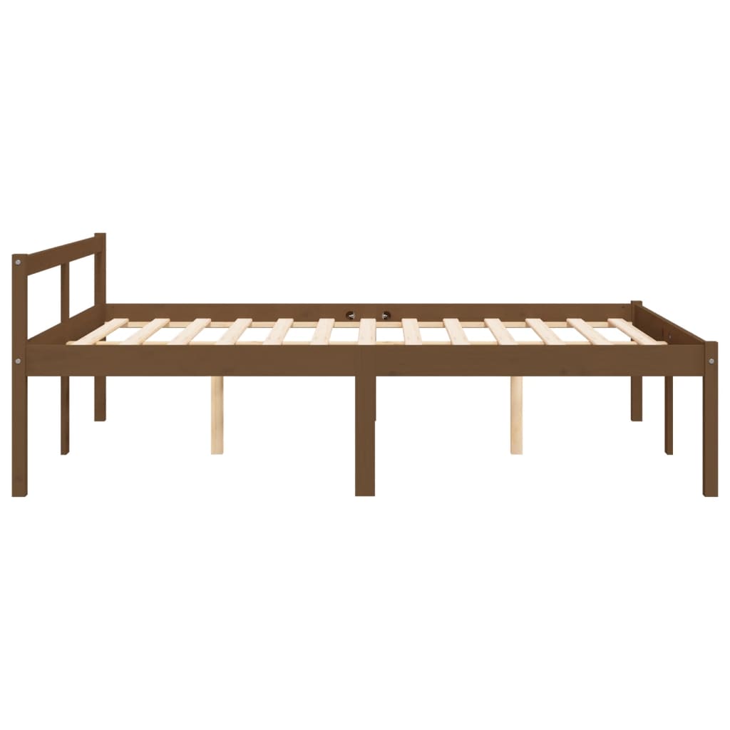 Bed Frame Honey Brown 140x200 cm Solid Wood Pine