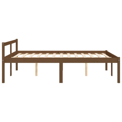 Bed Frame Honey Brown 140x200 cm Solid Wood Pine