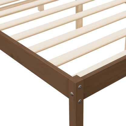 Bed Frame Honey Brown 140x200 cm Solid Wood Pine