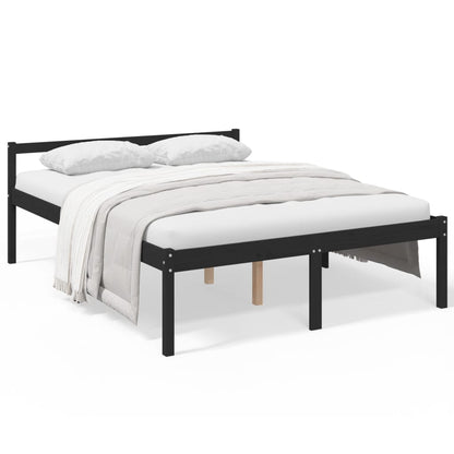 Senior Bed without Mattress Black 150x200cm King Size