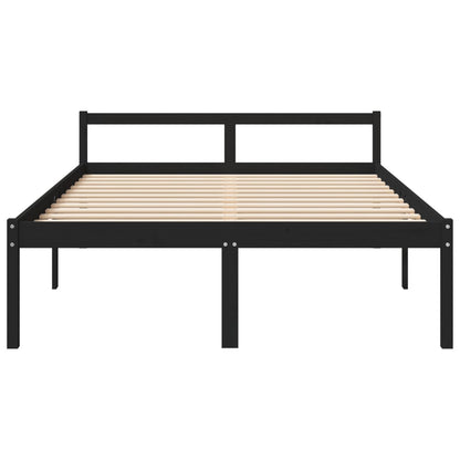 Senior Bed without Mattress Black 150x200cm King Size