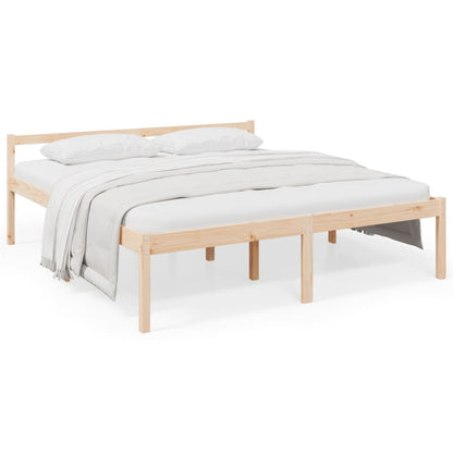 Senior Bed without Mattress 200x200 cm Solid Wood Pine