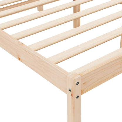 Senior Bed without Mattress 200x200 cm Solid Wood Pine