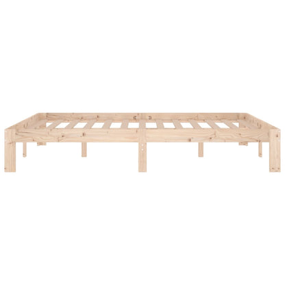 Bed Frame Solid Wood Pine 140x190 cm