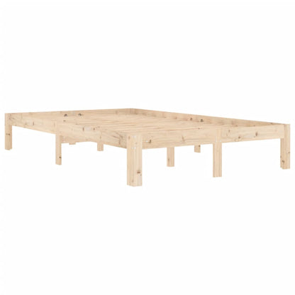 Bed Frame Solid Wood Pine 120x200 cm