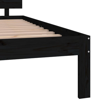 Bed Frame without Mattress Black 180x200cm Super King Size