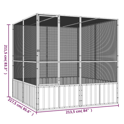 Bird Cage Anthracite 213.5x217.5x211.5 cm Galvanised Steel