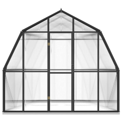 Greenhouse with Base Frame Anthracite 6.43 m² Aluminium