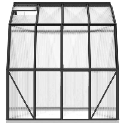 Greenhouse with Base Frame Anthracite 6.43 m² Aluminium