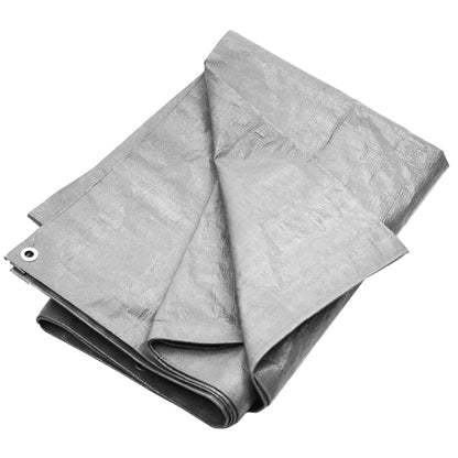 Tarpaulin 180 g/m² 4x4 m Grey HDPE