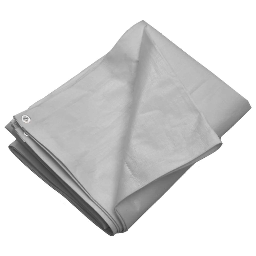 Tarpaulin 260 g/m² 3x6 m Grey HDPE