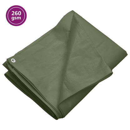 Tarpaulin 260 g/m² 6x10 m Green HDPE