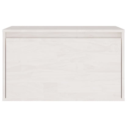 TV Cabinets 3 pcs White Solid Wood Pine