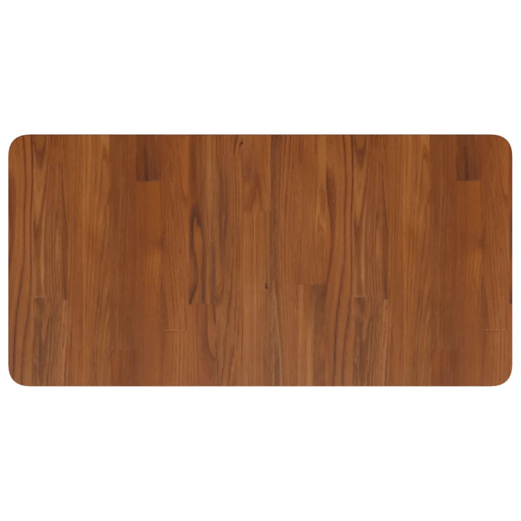 Bathroom Countertop Dark Brown 80x40x2.5cm Treated Solid Wood