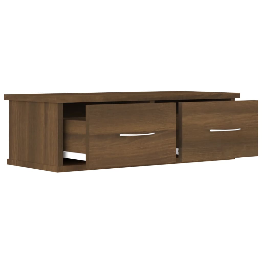 Wall Cabinet Brown Oak 60x26x18.5 cm Engineered Wood