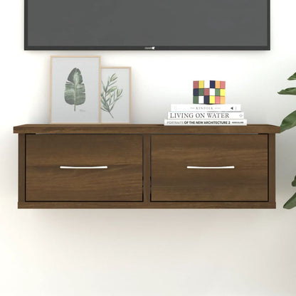 Wall Cabinet Brown Oak 60x26x18.5 cm Engineered Wood