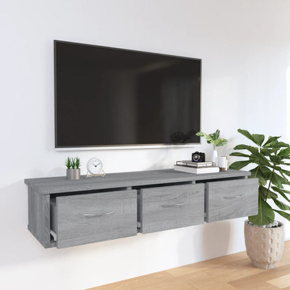 Wall Cabinet Grey Sonoma 88x26x18.5 cm Engineered Wood