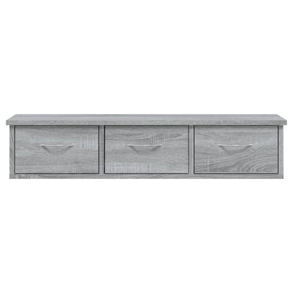 Wall Cabinet Grey Sonoma 88x26x18.5 cm Engineered Wood