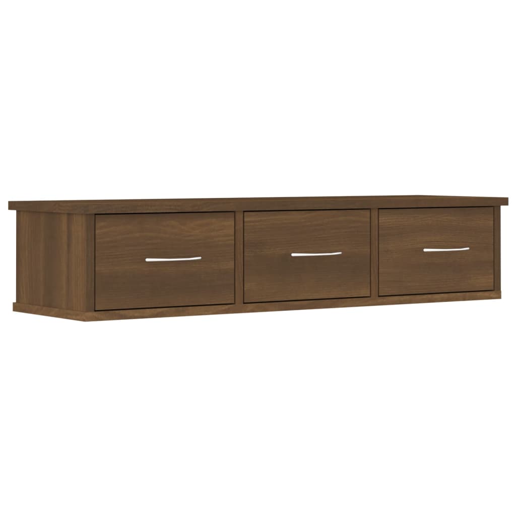 Wall Cabinet Brown Oak 88x26x18.5 cm Engineered Wood