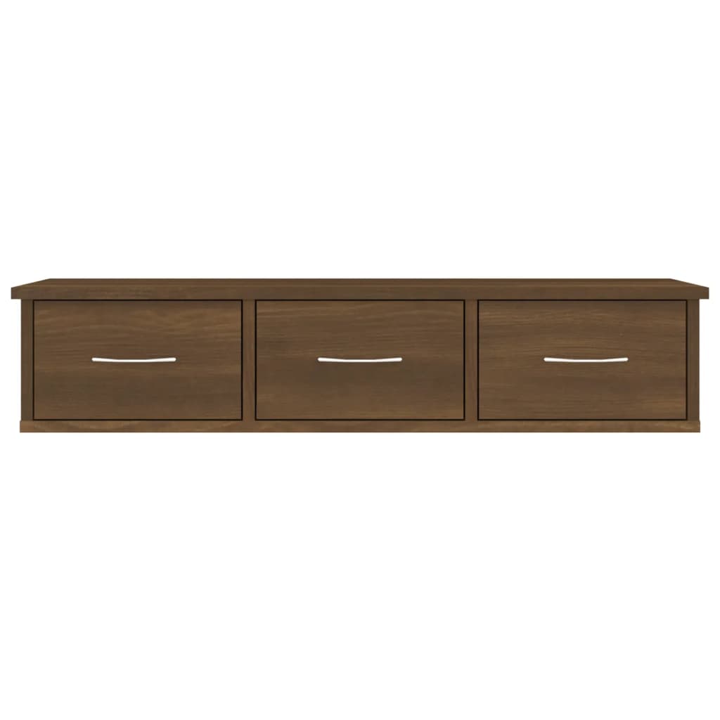 Wall Cabinet Brown Oak 88x26x18.5 cm Engineered Wood