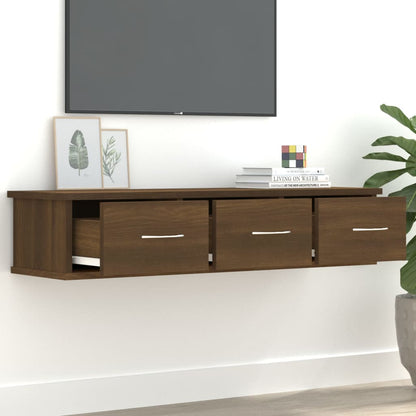 Wall Cabinet Brown Oak 88x26x18.5 cm Engineered Wood