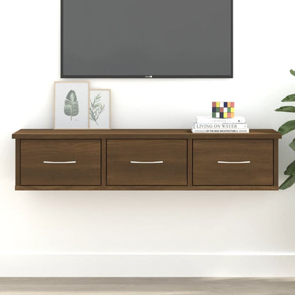 Wall Cabinet Brown Oak 88x26x18.5 cm Engineered Wood