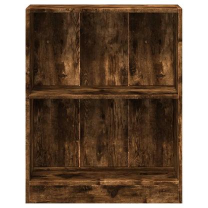 Bookshelf Smoked Oak 60x24x76 cm Engineered Wood