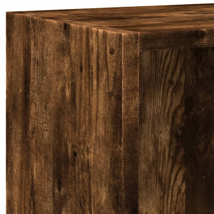 Bookshelf Smoked Oak 60x24x76 cm Engineered Wood