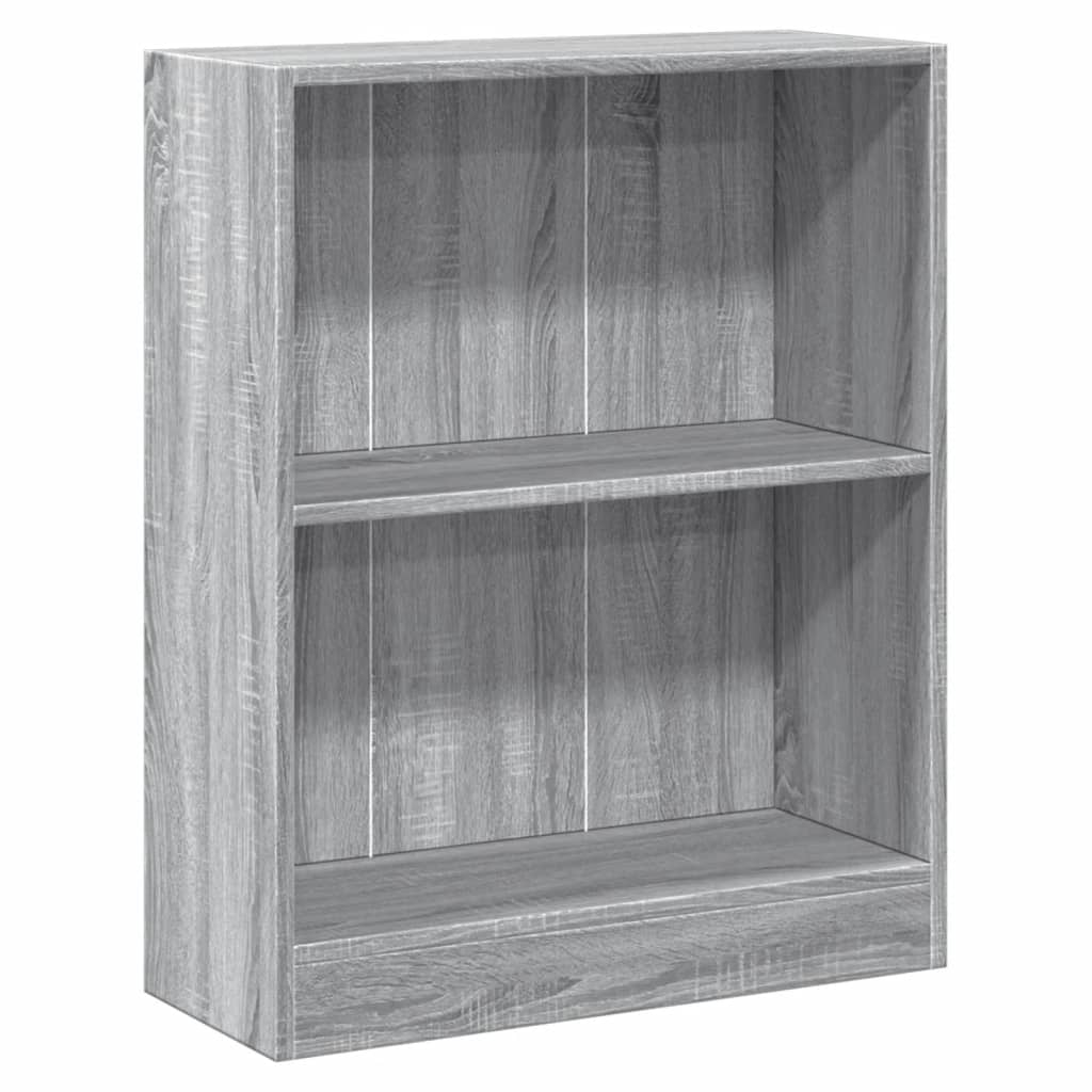 Bookshelf Grey Sonoma 60x24x76 cm Engineered Wood