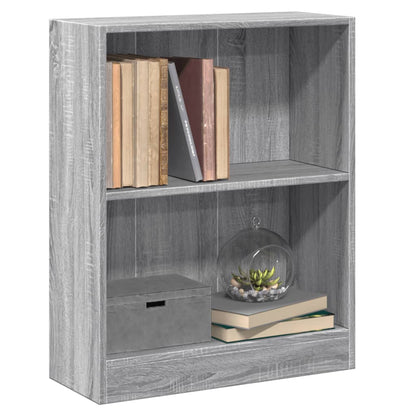 Bookshelf Grey Sonoma 60x24x76 cm Engineered Wood