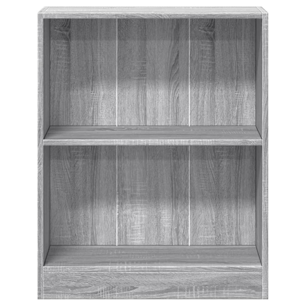 Bookshelf Grey Sonoma 60x24x76 cm Engineered Wood