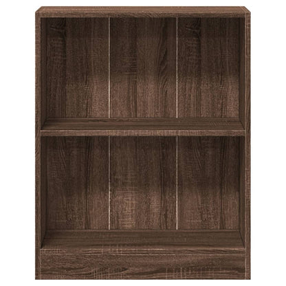 Bookshelf Brown Oak 60x24x76 cm Engineered Wood