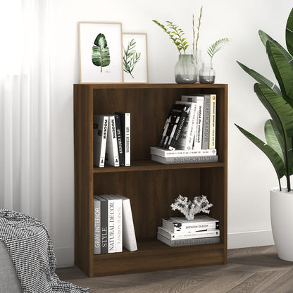 Bookshelf Brown Oak 60x24x76 cm Engineered Wood