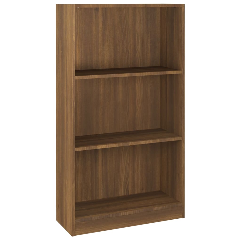 Book Cabinet Brown Oak 60x24x109 cm Engineered Wood