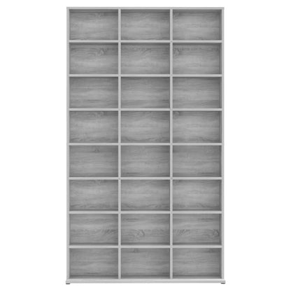 CD Cabinet Grey Sonoma 102x23x177.5 cm Engineered Wood