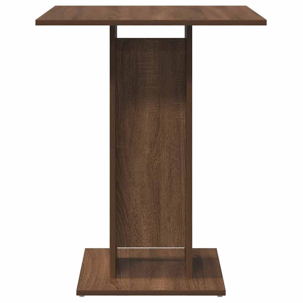 Bistro Table Brown Oak 60x60x75 cm Engineered Wood