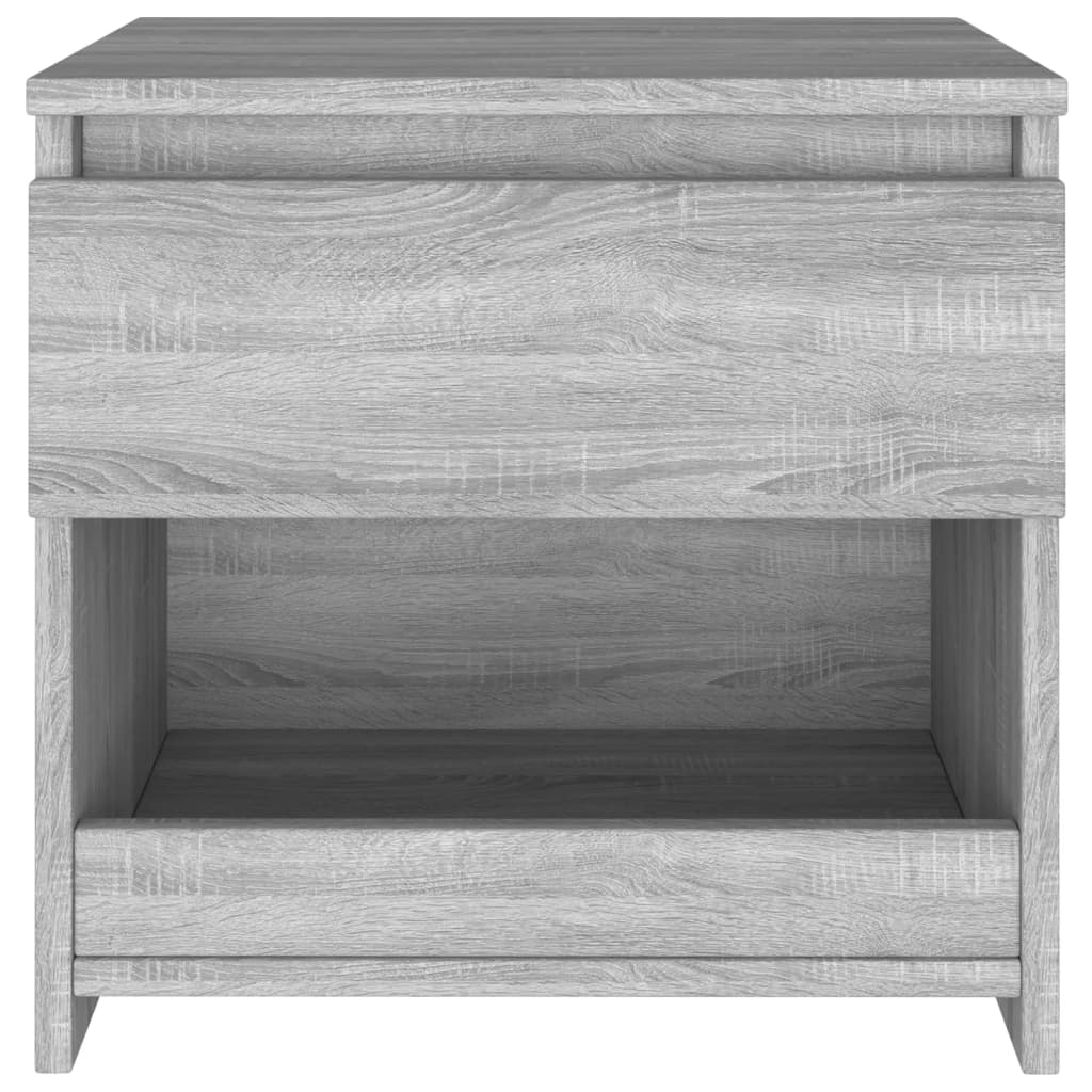 Bedside Cabinet Grey Sonoma 40x30x39 cm Engineered Wood