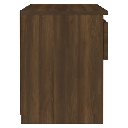 Bedside Cabinet Brown Oak 40x30x39 cm Engineered Wood