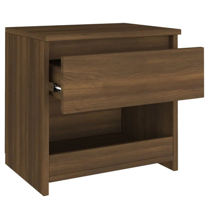 Bedside Cabinet Brown Oak 40x30x39 cm Engineered Wood