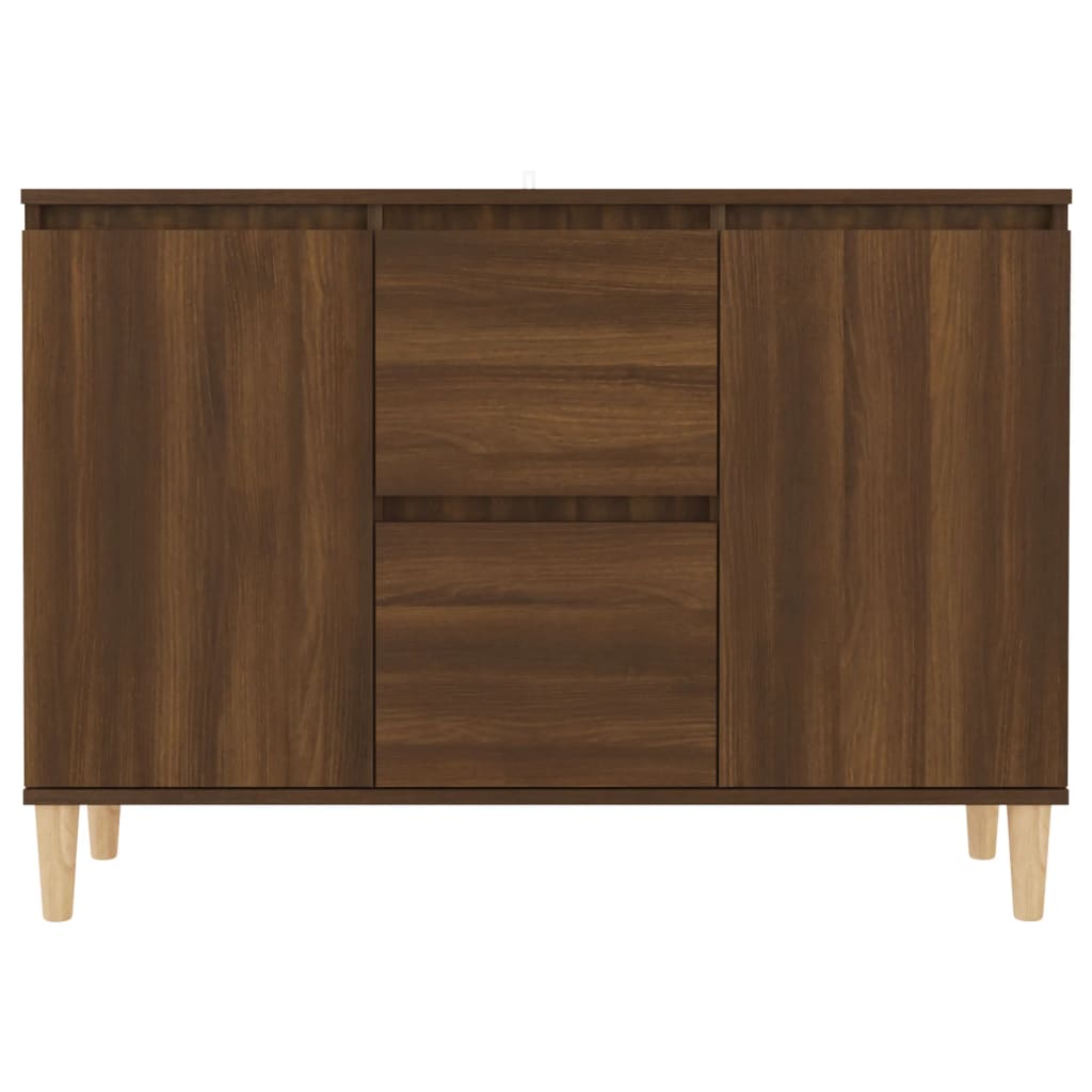 Sideboard Brown Oak 103.5x35x70 cm Engineered Wood