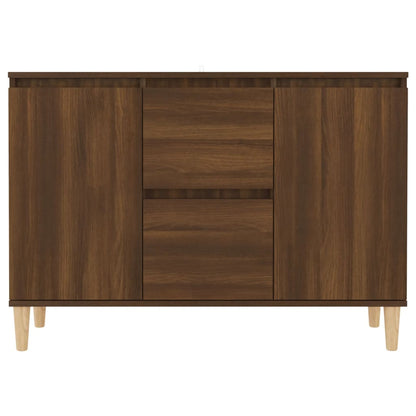 Sideboard Brown Oak 103.5x35x70 cm Engineered Wood