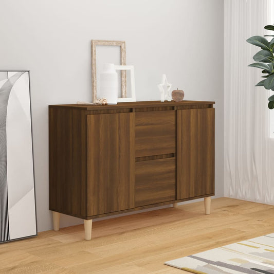 Sideboard Brown Oak 103.5x35x70 cm Engineered Wood